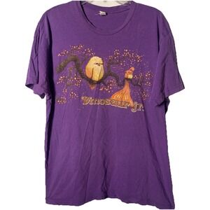 Vintage Dinosaur Jr Punk Indie Band T-shirt Size XL Purple Bird On Tree Rare